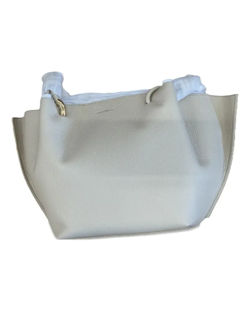 Coccinelle pebble-grain tote bag - Nude Nude