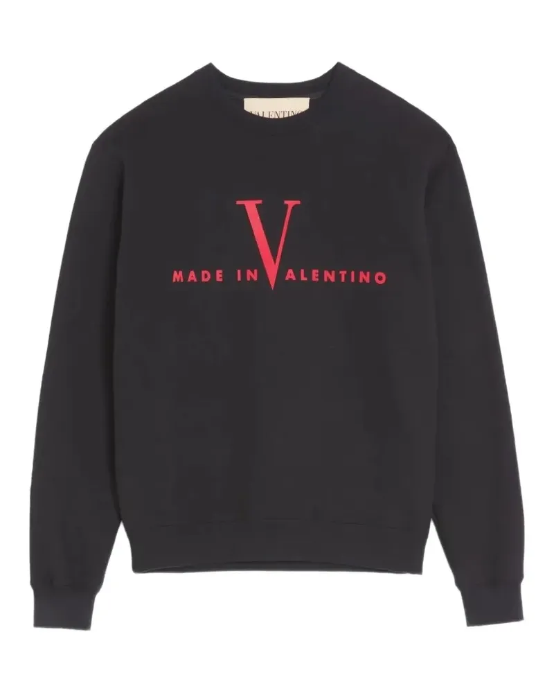 Valentino Garavani Sweatshirt mit Made in Valentino-Print - Schwarz Schwarz