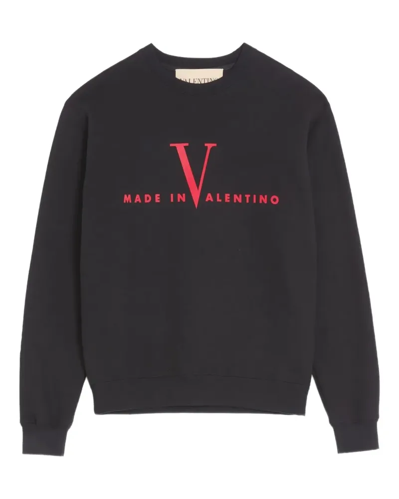 Valentino Garavani Sweatshirt mit Made in-Print - Schwarz Schwarz
