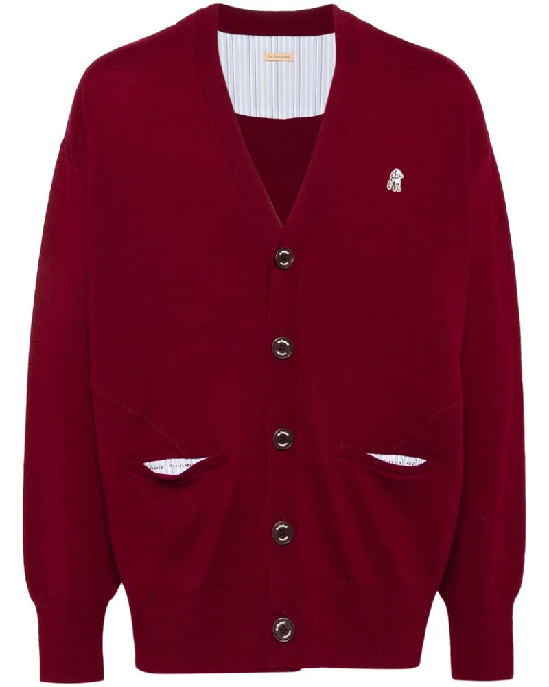 Undercover Cardigan mit Schaf-Patch - Rot Rot