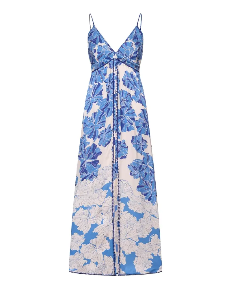 Poupette St Barth Denise floral-print maxi dress - Nude Nude
