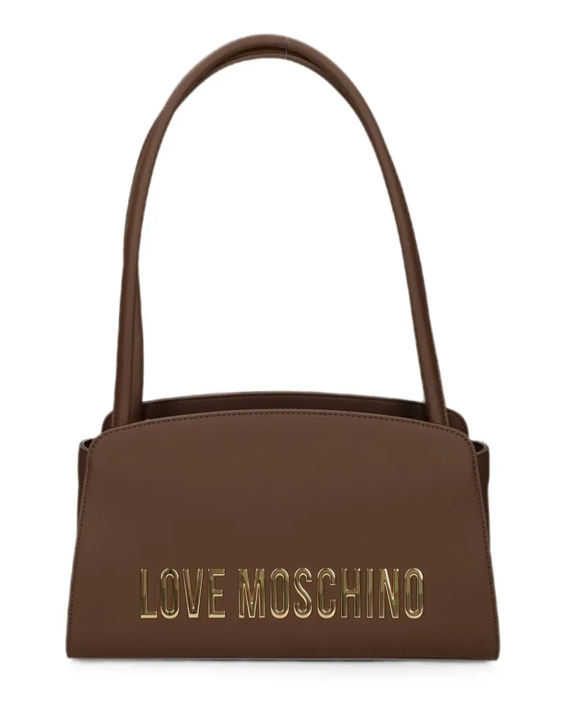Moschino Schultertasche mit Logo - Braun Braun