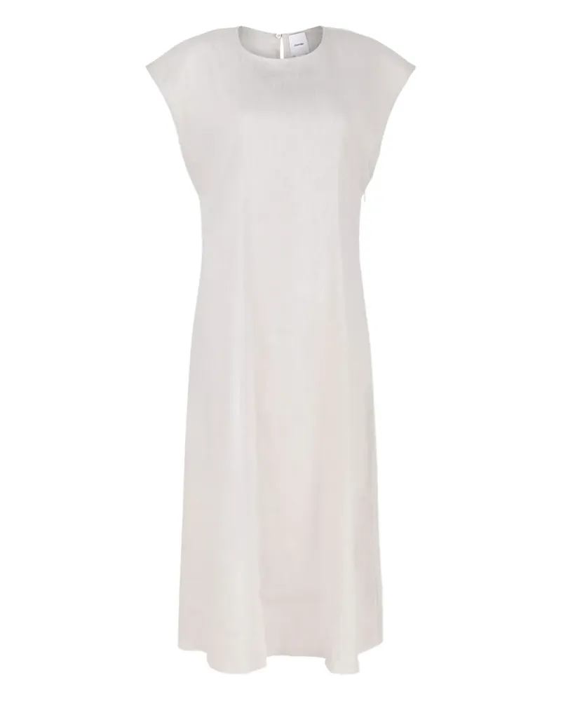 Calvin Klein Midikleid mit Schlüssellochausschnitt - Nude Nude
