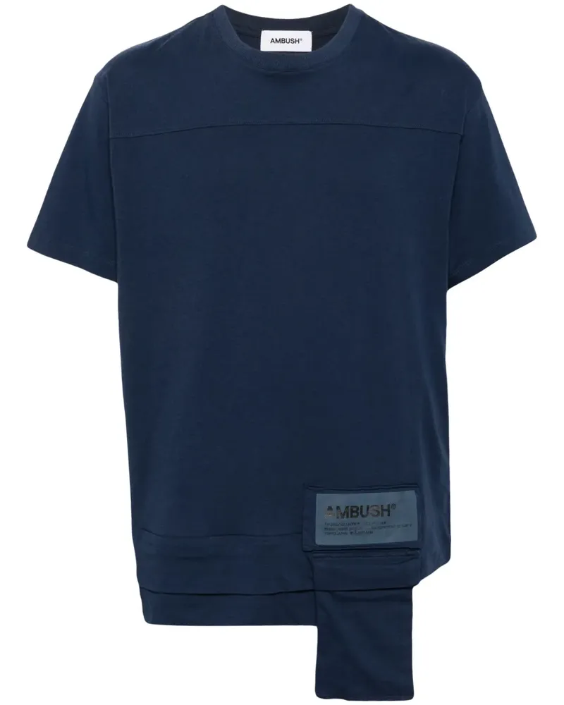 AMBUSH T-Shirt mit Logo-Patch - Blau Blau