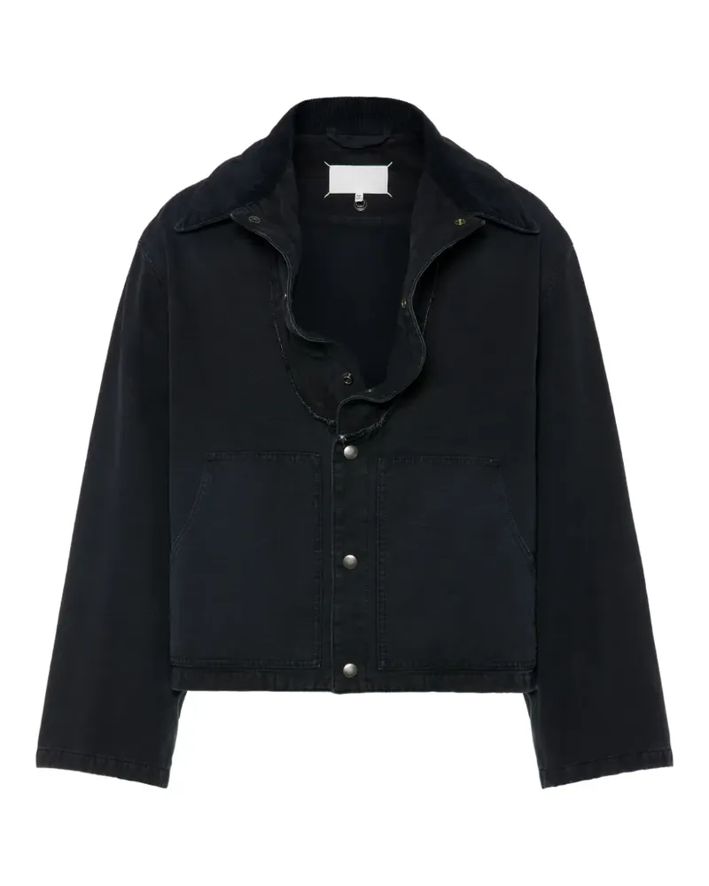 Maison Margiela Jacke mit umgeschlagenem Kragen - Schwarz Schwarz