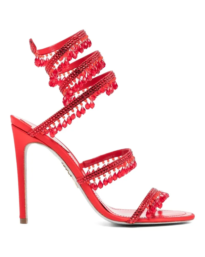 René Caovilla Chandelier-Sandalen 110mm - Rot Rot