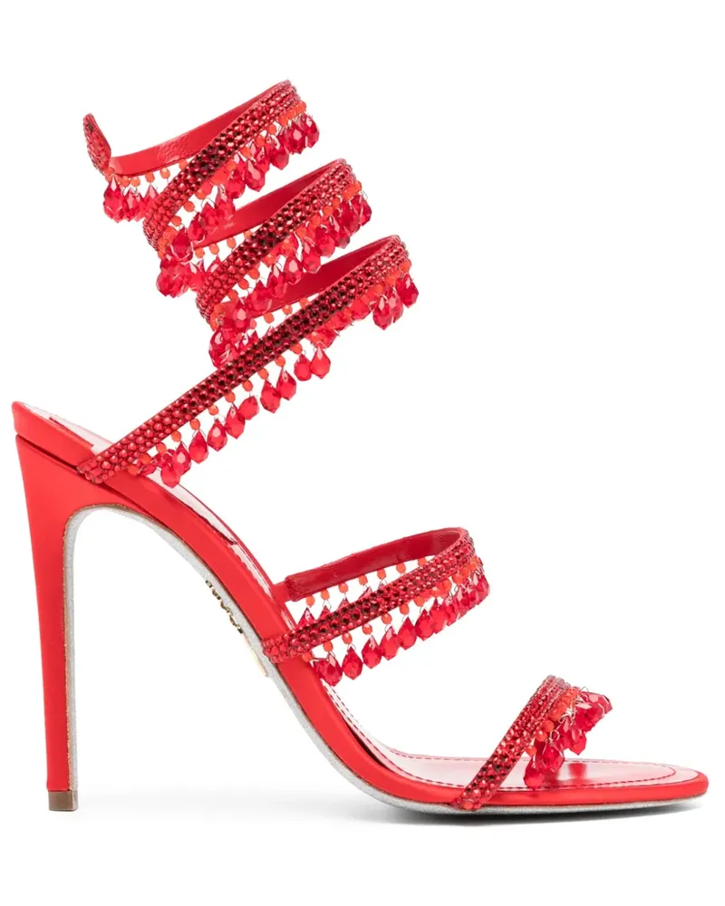 René Caovilla Chandelier-Sandalen 110mm - Rot Rot