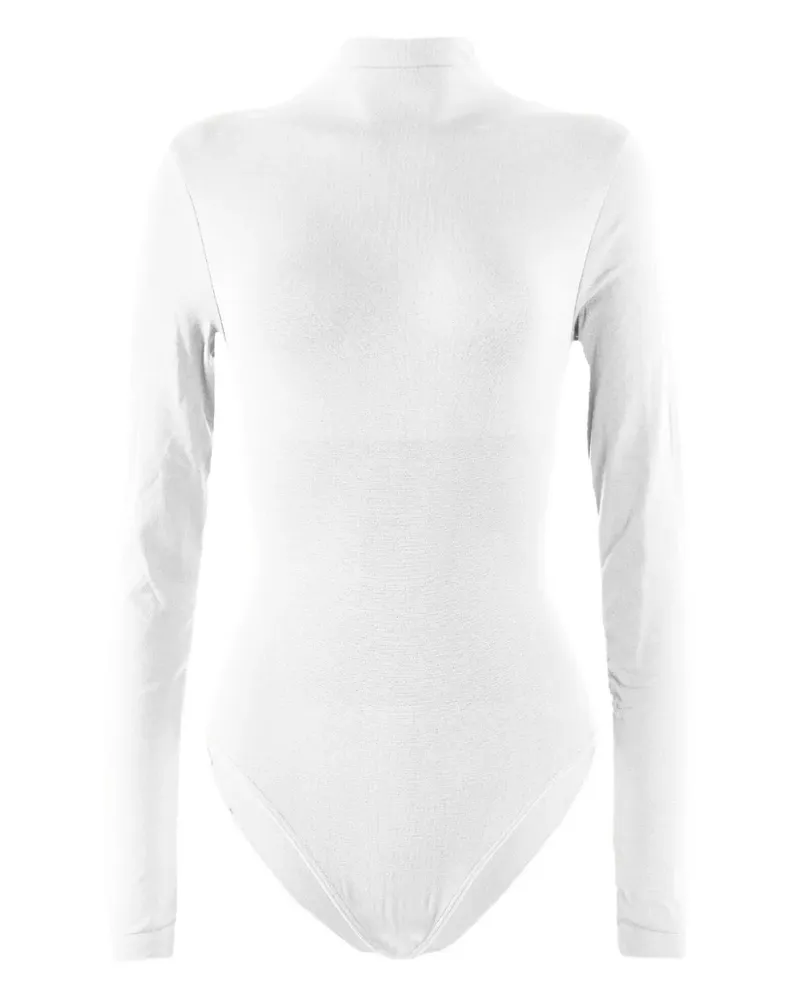 Wolford Langärmeliger Body mit Stehkragen - Weiß Weiß