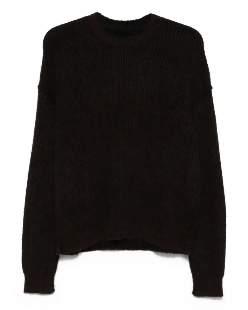 Uma Wang Gerippter Pullover - Braun Braun