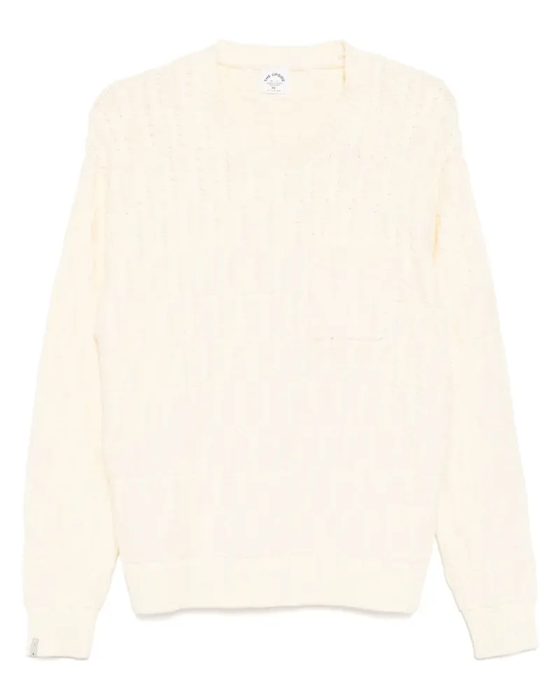The Upside Boo Sweatshirt mit Zopfmuster - Gelb Gelb