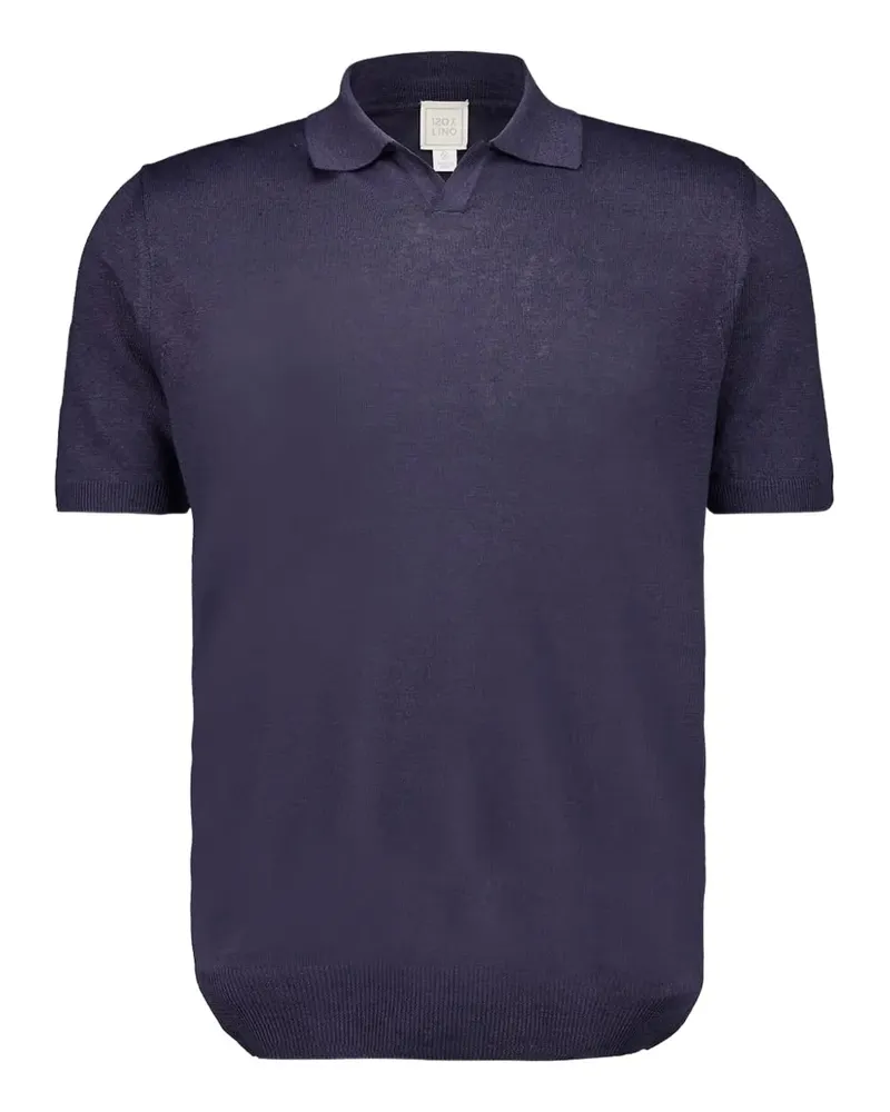 120% Lino Top aus Leinen - Blau Blau