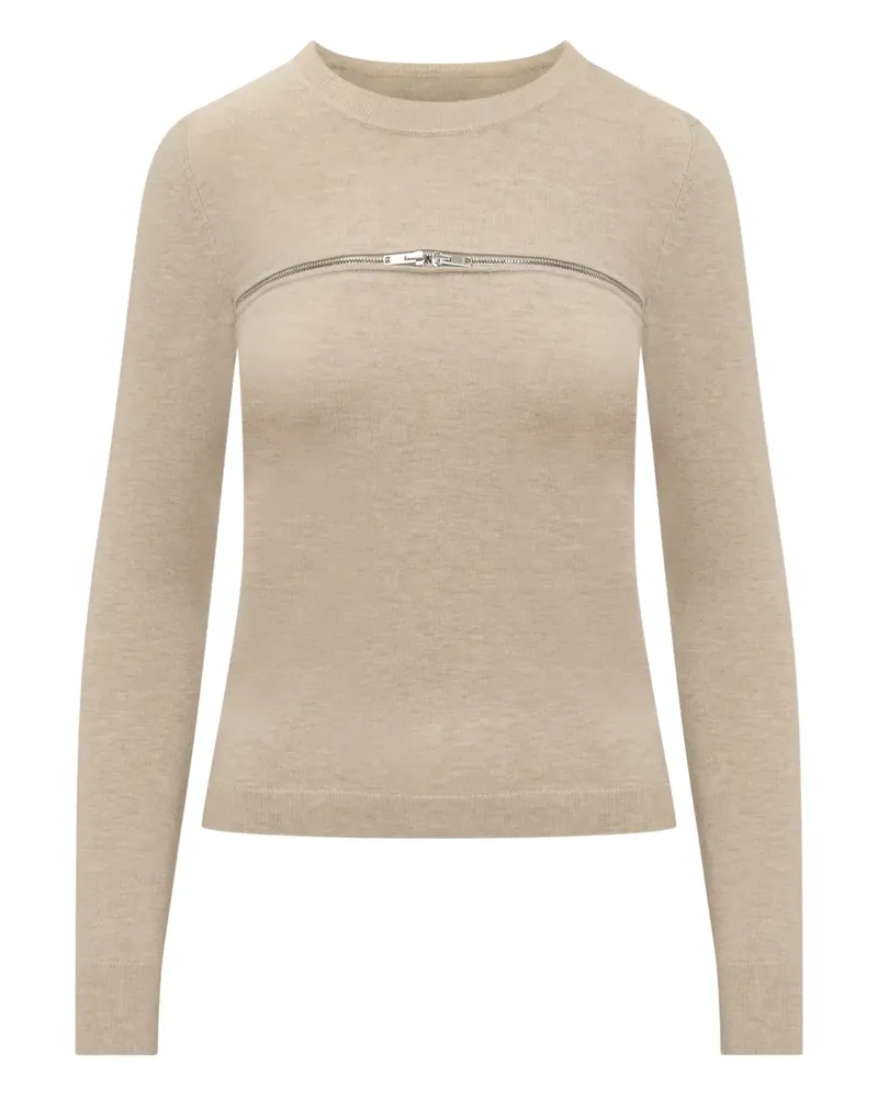 Isabel Marant Gio Pullover mit Reißverschluss - Nude Nude