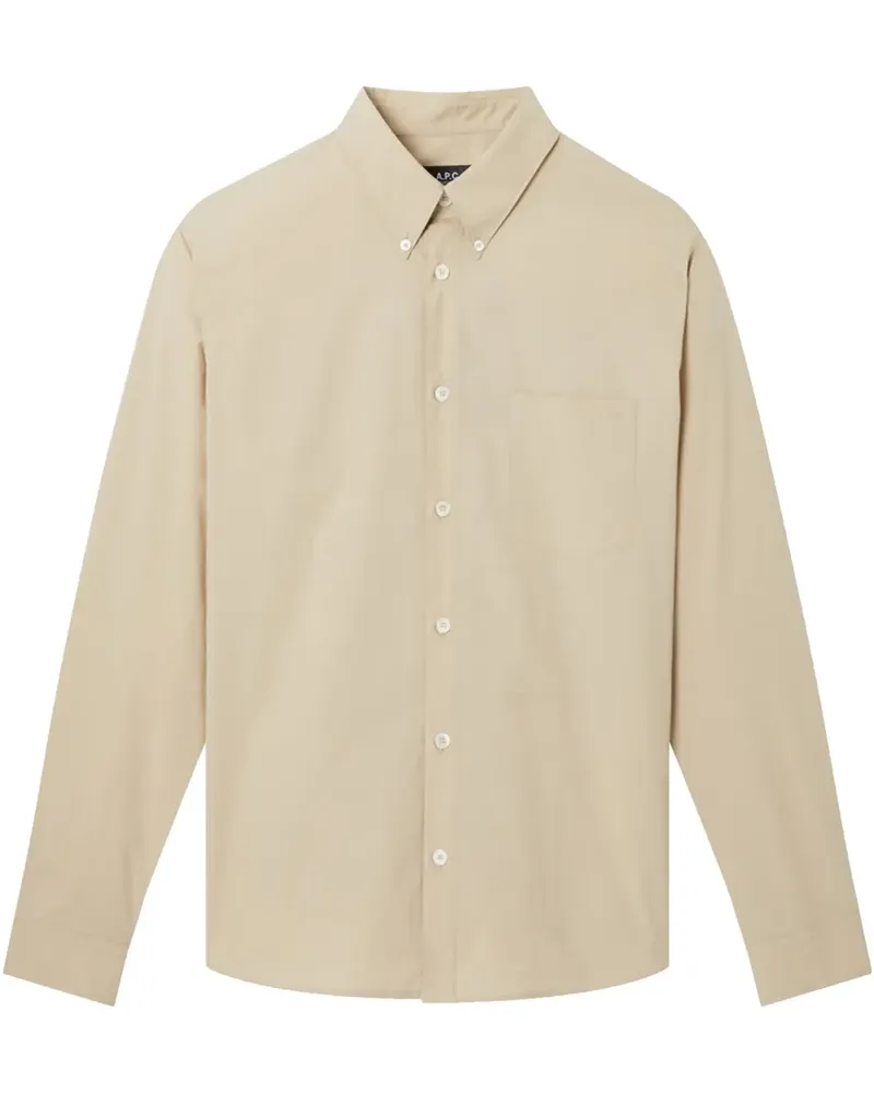 A.P.C. Klassisches Hemd - Nude Nude