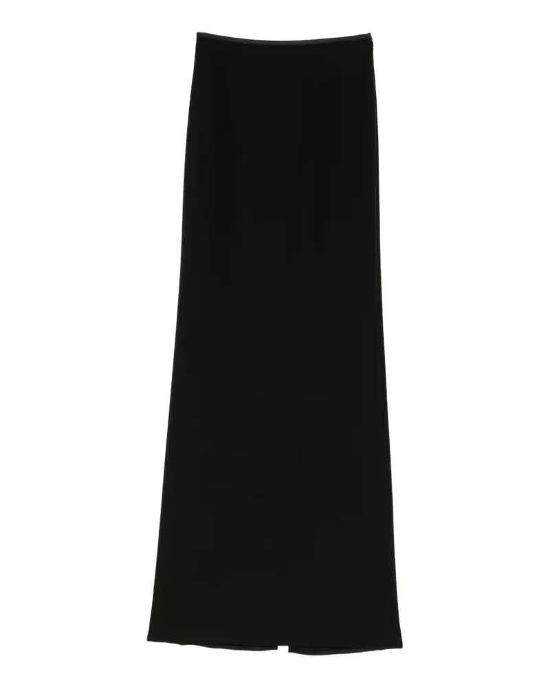Tom Ford Rock mit hohem Bund aus Seidenkrepp - Schwarz Schwarz
