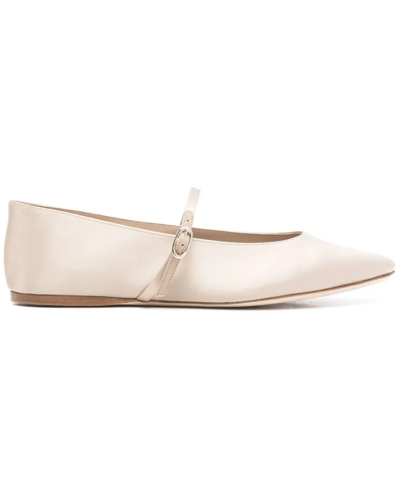 Saint Laurent Gio Ballerinas - Nude Nude