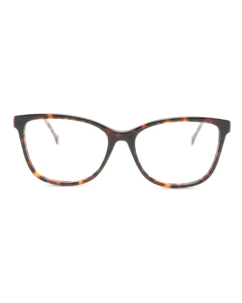 Carolina Herrera New York Cat-Eye-Brille in Schildpattoptik - Braun Braun