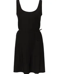 Calvin Klein Twill-Minikleid mit U-Ausschnitt Schwarz