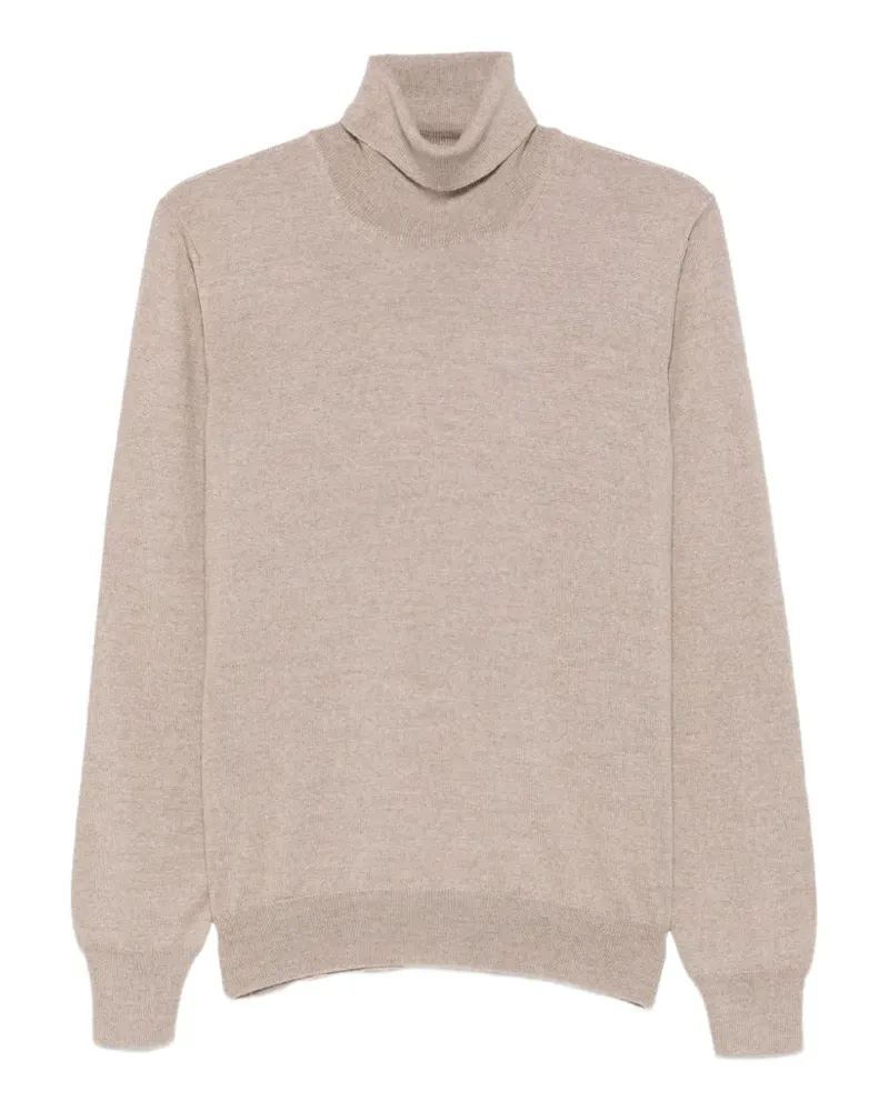 La Fileria Klassischer Rollkragenpullover - Nude Nude