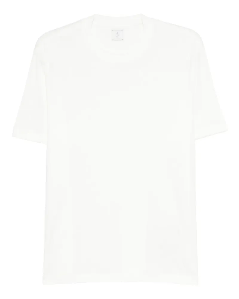 Eleventy T-Shirt mit Rundhalsausschnitt - Weiß Weiß