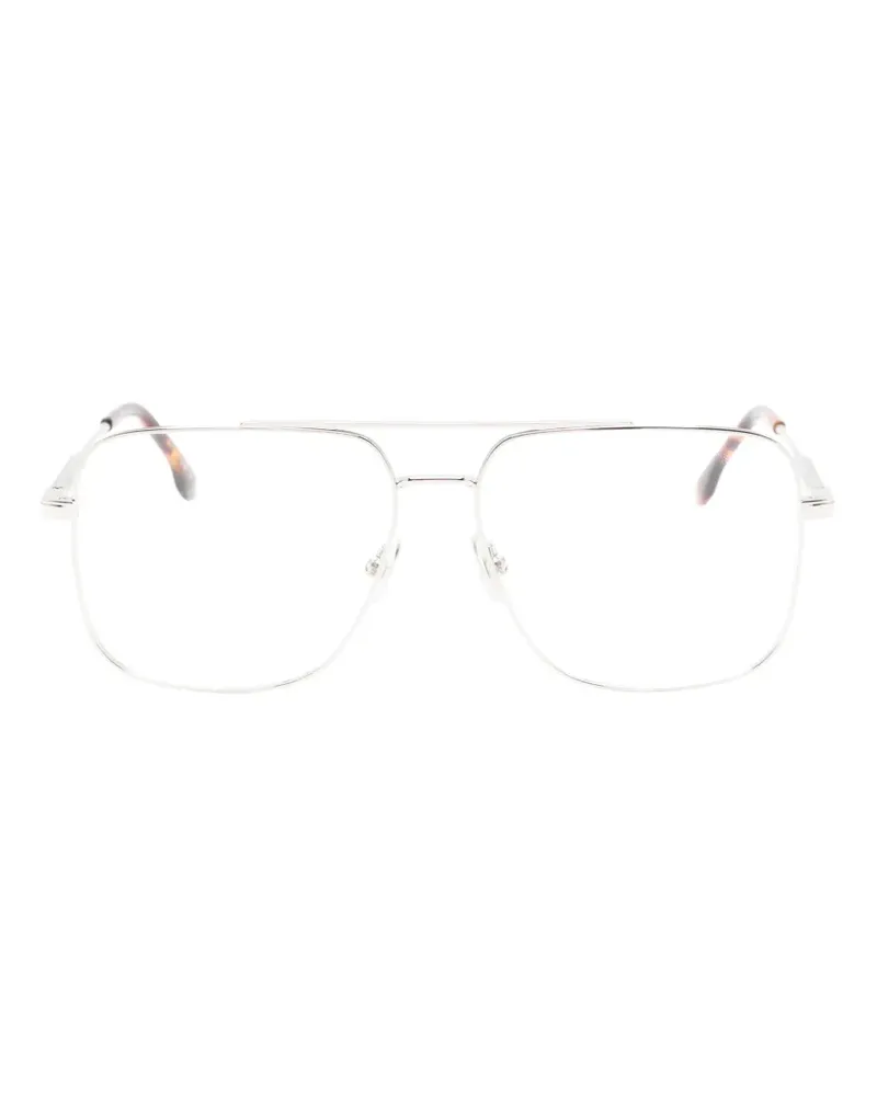 Victoria Beckham Eckige Brille mit Doppelsteg - Silber Silber