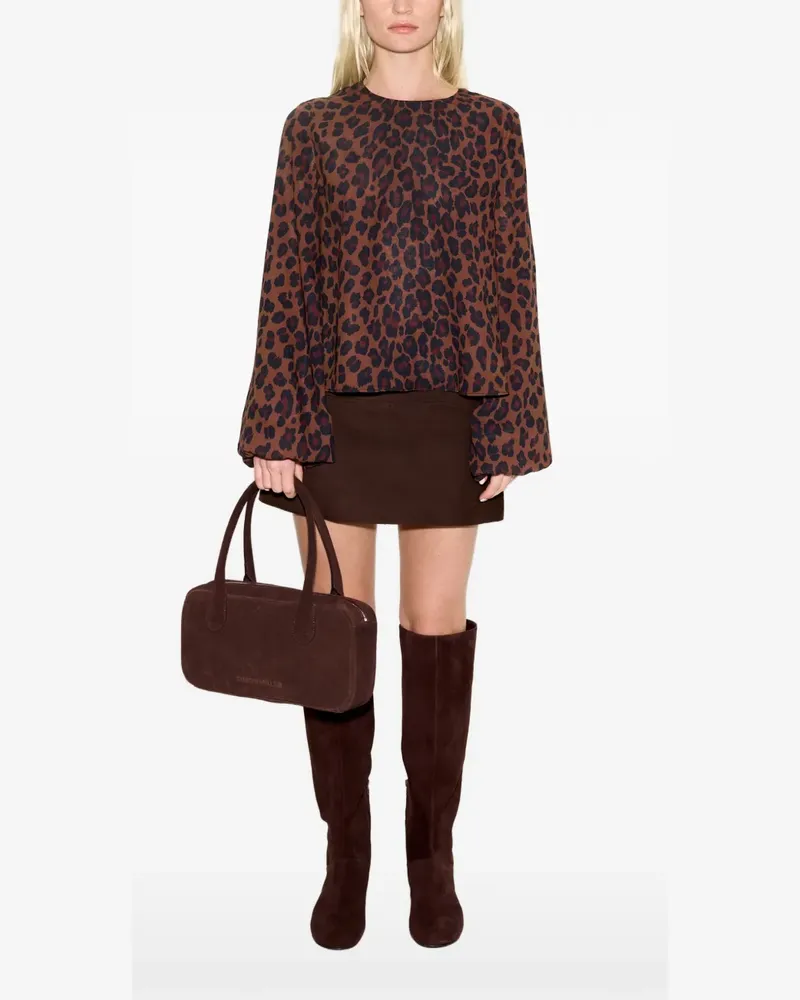 Simon Miller Joplin leopard-print top - Braun Braun
