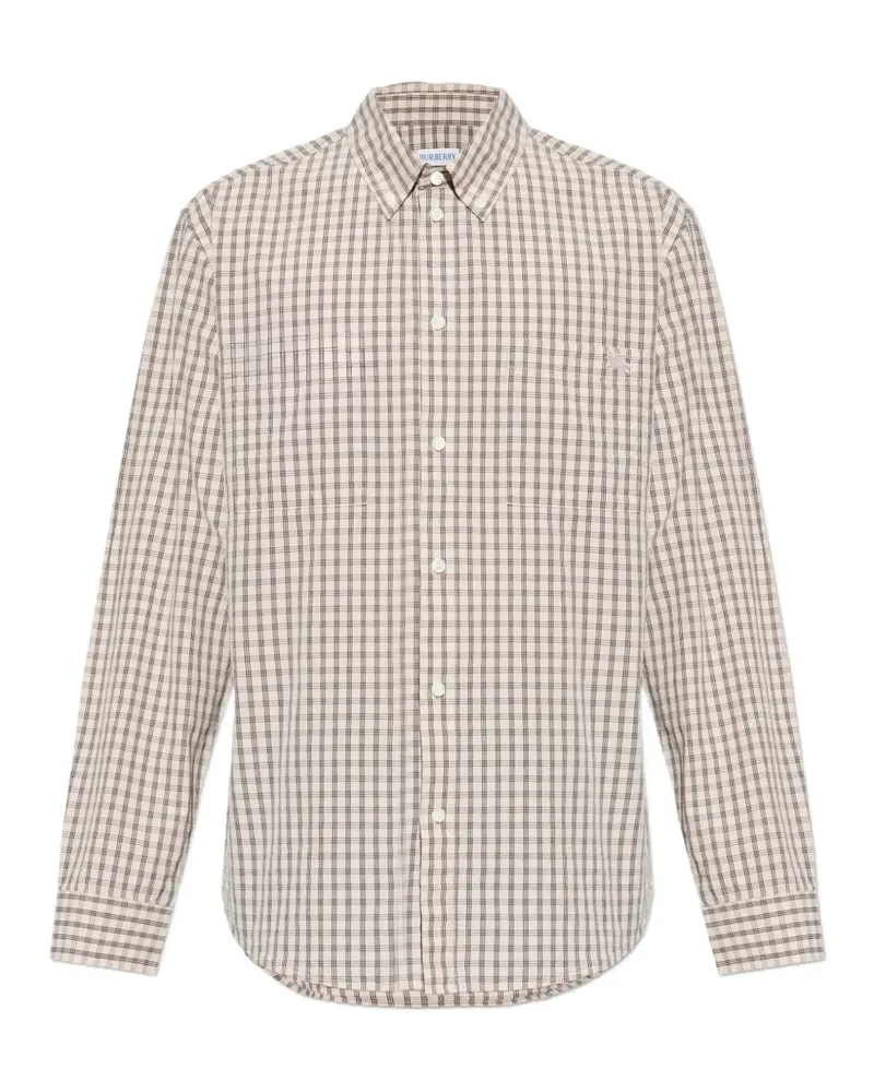 Burberry check-pattern shirt - Nude Nude