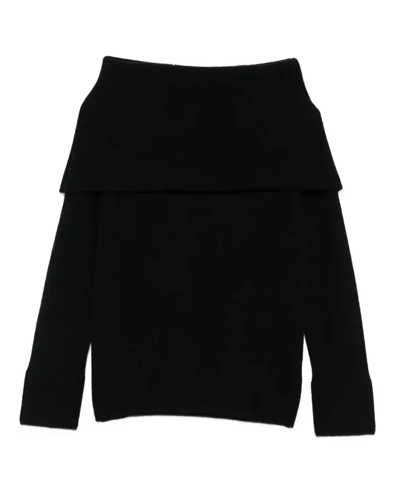 Gran Sasso Schulterfreier Pullover - Schwarz Schwarz