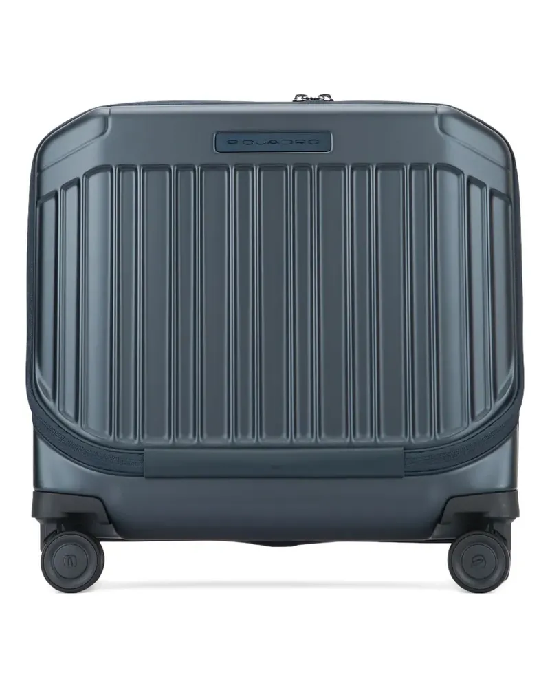 Piquadro combination lock ribbed trolley - Blau Blau