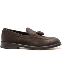 Doucal´s Loafer aus Wildleder mit Quasten Braun