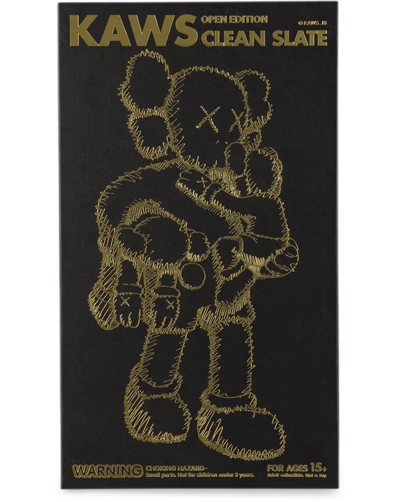 KAWS Figur - Schwarz Schwarz