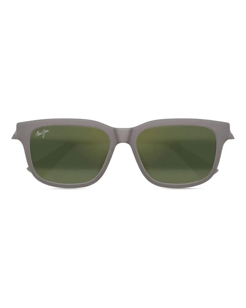 Maui Jim Sonnenbrille mit eckigem Gestell - Grau Grau