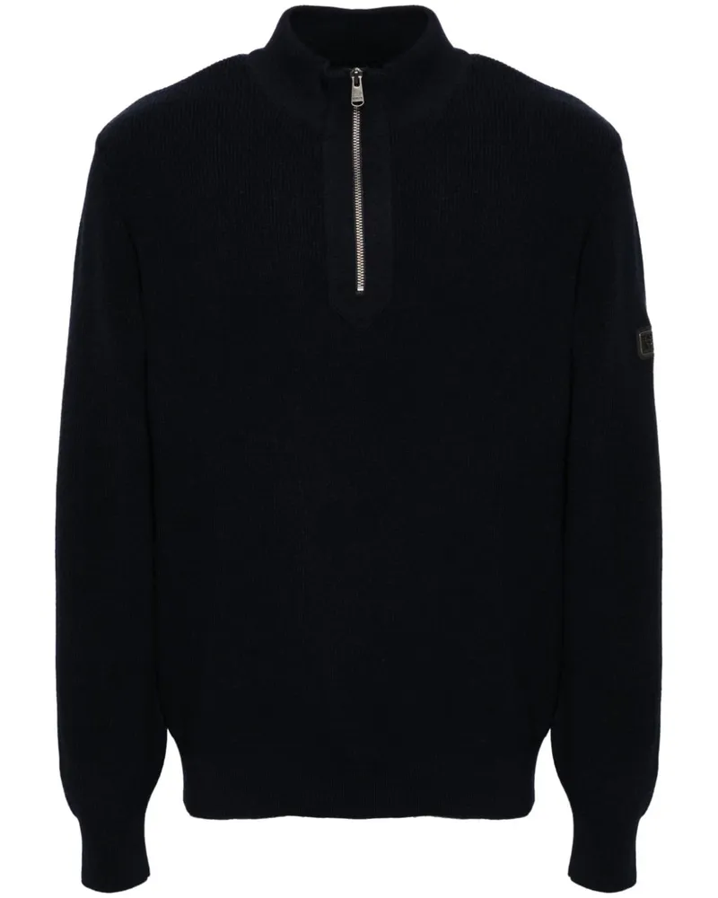 Barbour Pullover mit Reißverschluss - Blau Blau