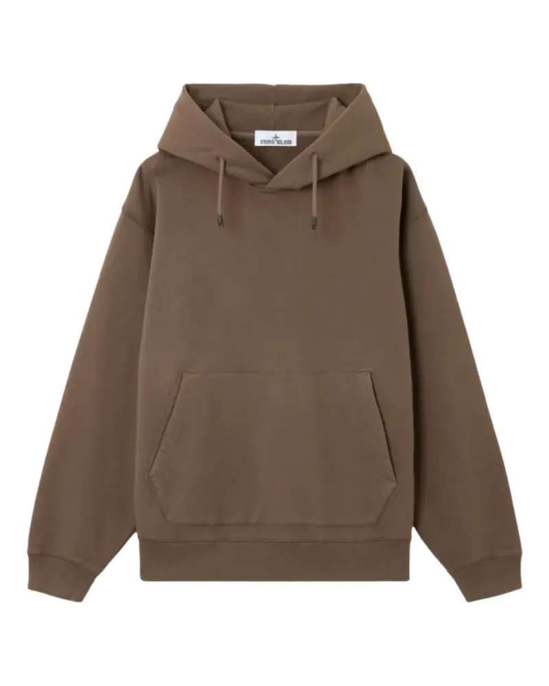 Stone Island Hoodie mit grafischem Print - Braun Braun