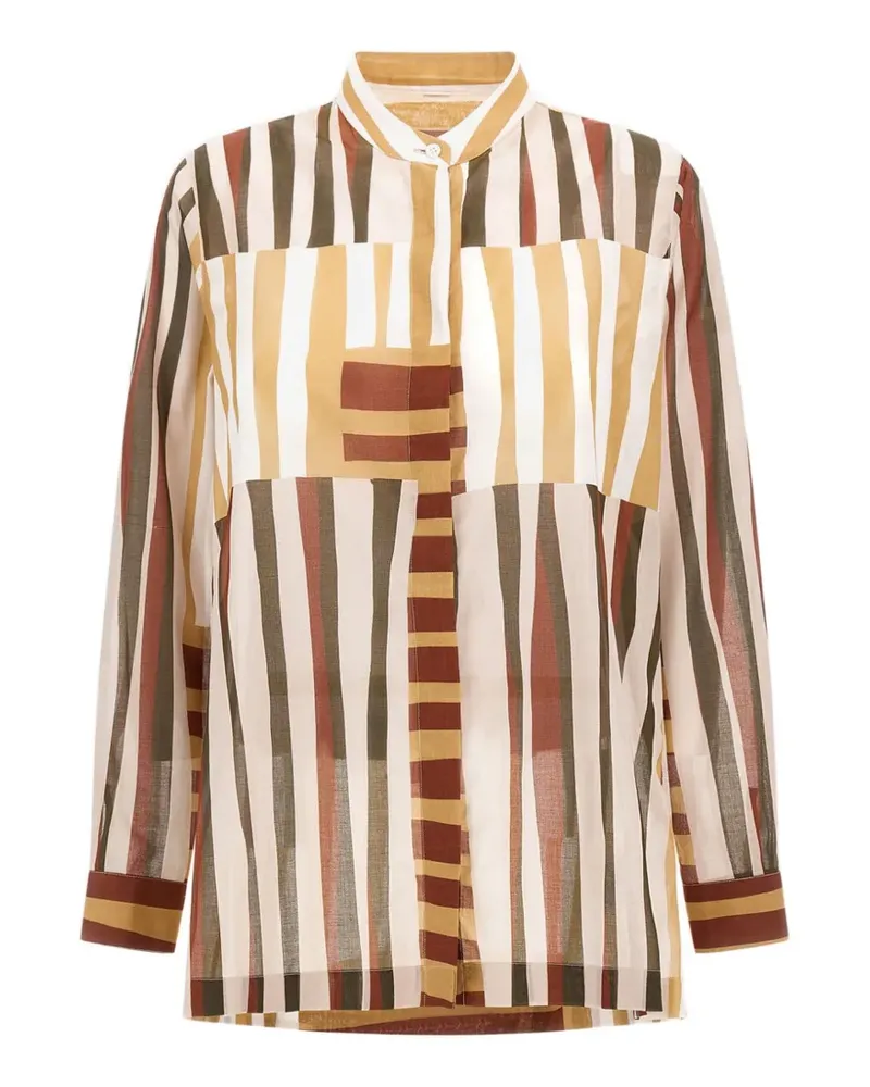 Herno stripe-pattern shirt - Nude Nude