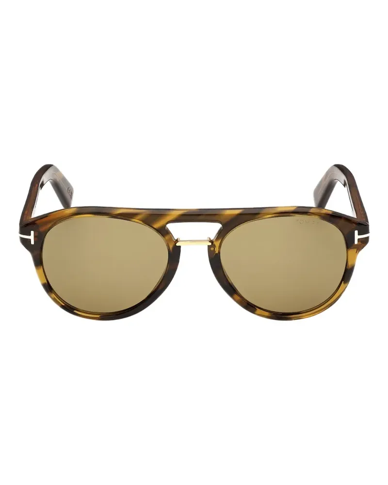 Tom Ford Runde Icon Sonnenbrille - Braun Braun