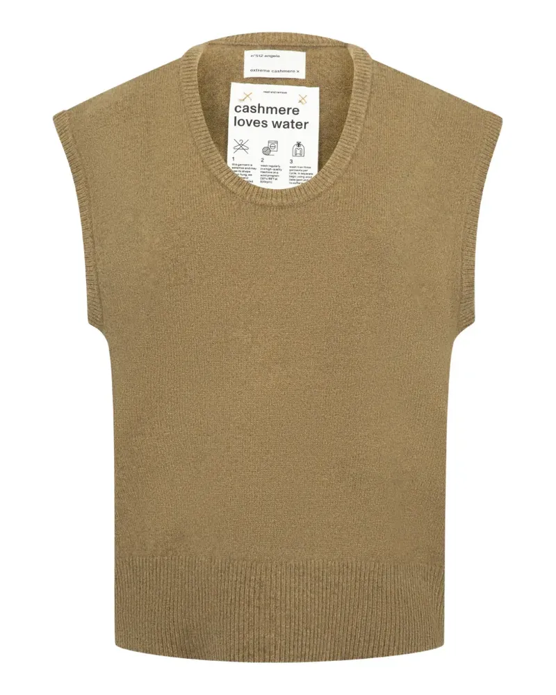 extreme cashmere Nº 512 Angele sleeveless sweater - Nude Nude