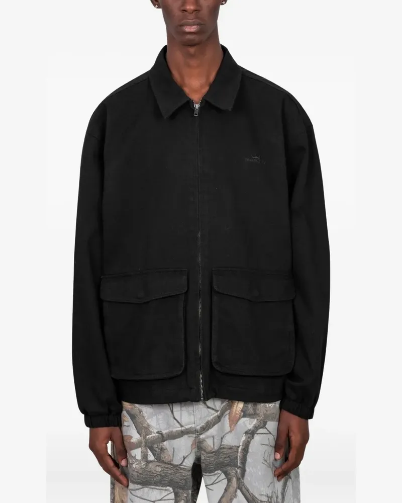 AWAKE NY Hemdjacke mit Reißverschluss - Schwarz Schwarz