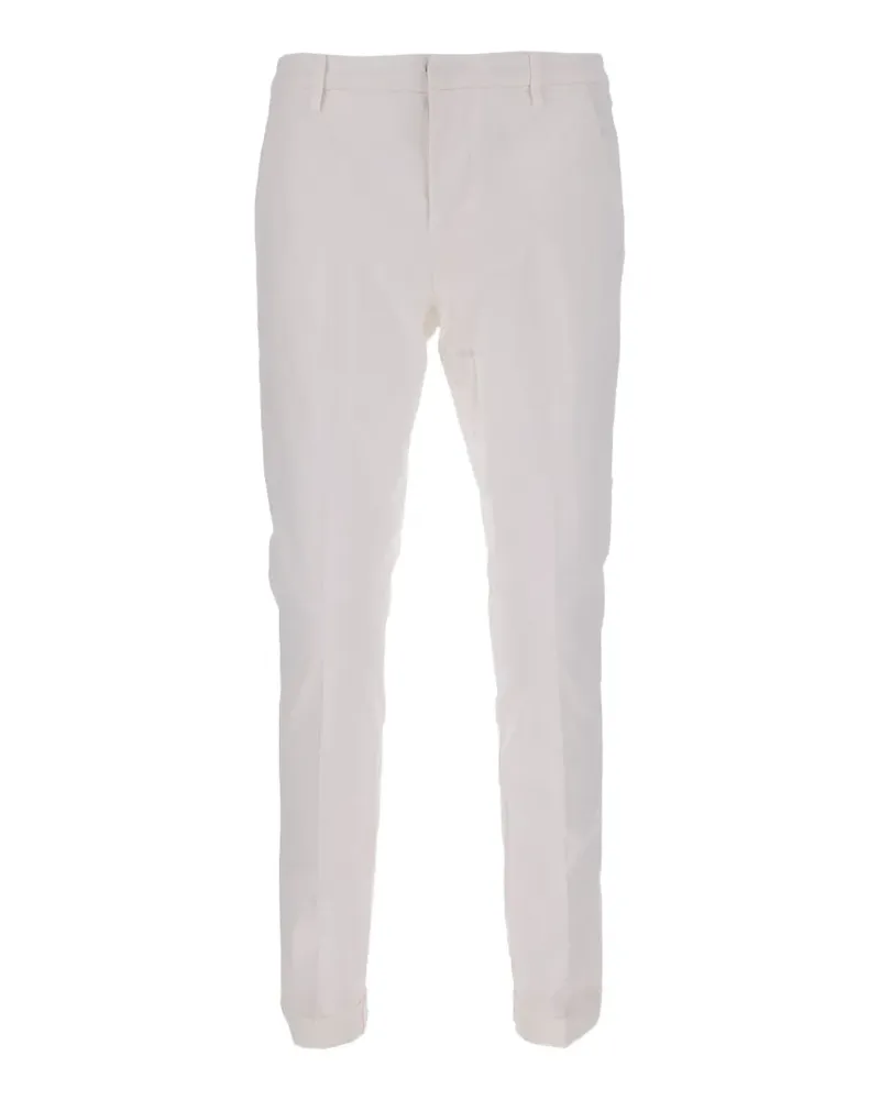 Dondup pressed-crease turn-up trousers - Weiß Weiß