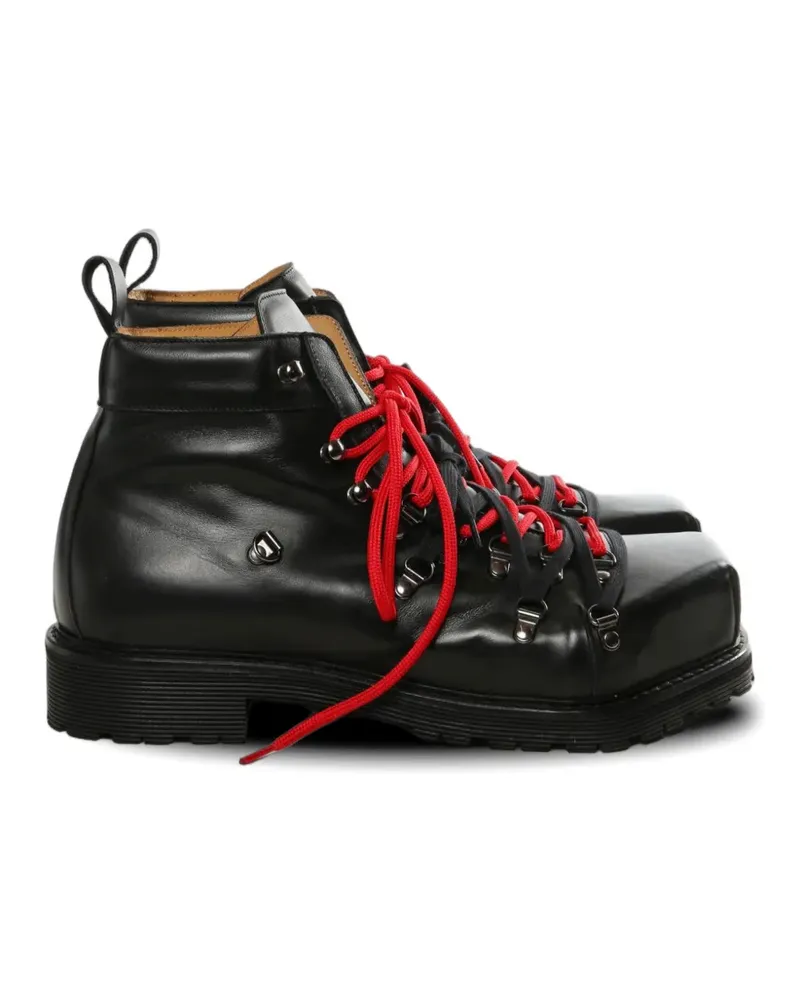Magliano Teknival Monster square-toe lace-up boots - Schwarz Schwarz