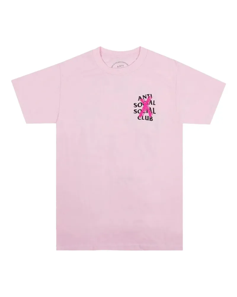 Anti Social Social Club Cancelled logo T-shirt - Rosa Rosa