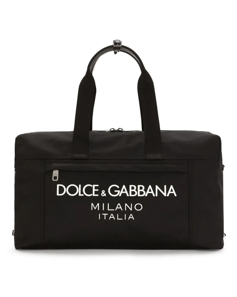Dolce & Gabbana Reisetasche mit Logo-Print - Schwarz Schwarz