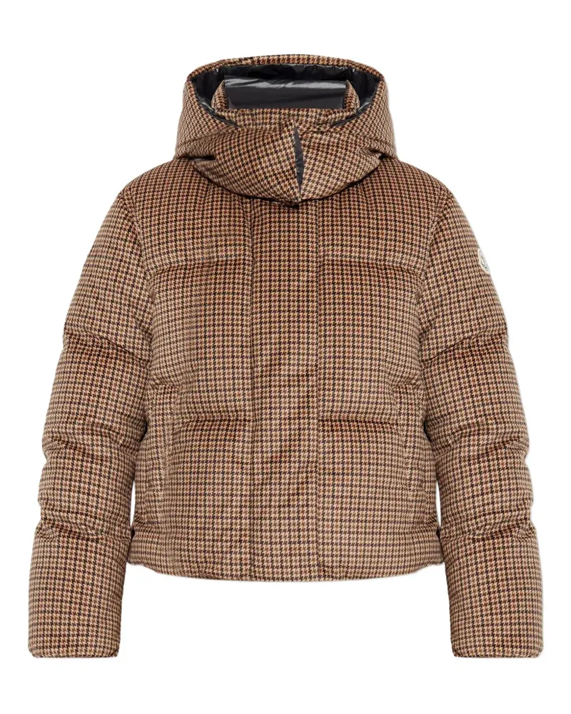 Moncler Quierzy houndstooth-pattern padded jacket - Braun Braun