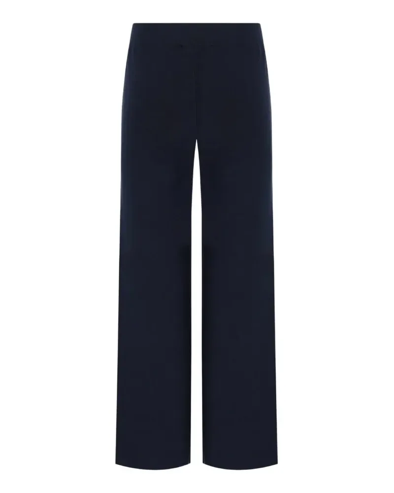 Max Mara Hose mit weitem Bein - Blau Blau