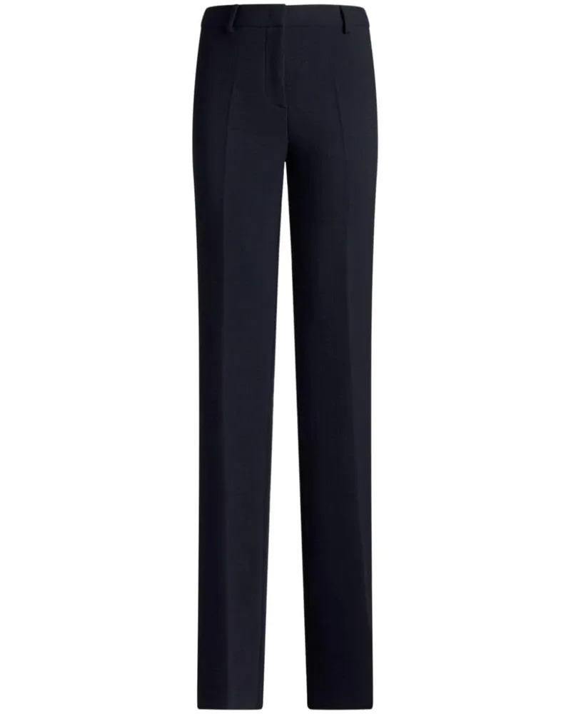 Etro Lange Tapered-Hose - Blau Blau
