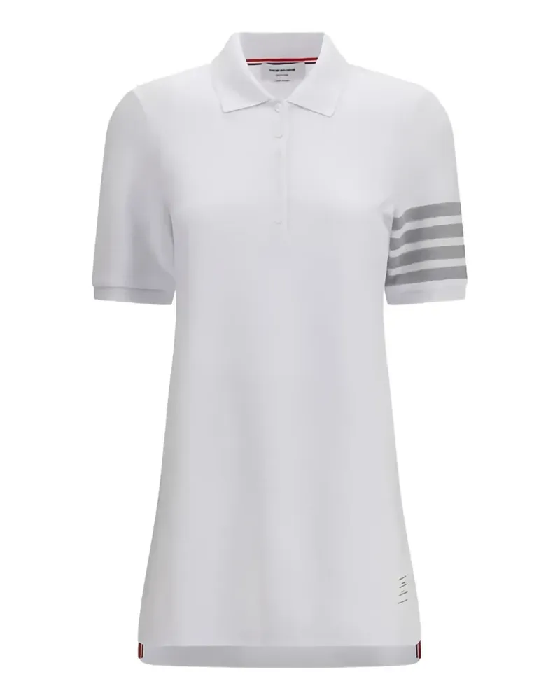 Thom Browne Kleid mit vier Streifen - Weiß Weiß