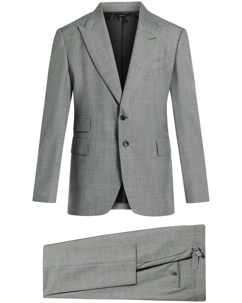 Tom Ford Einreihiger Anzug - Grau Grau