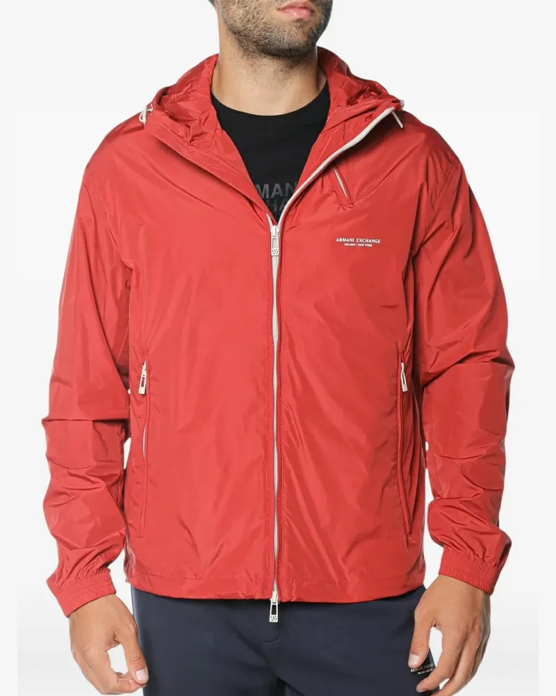 Armani Exchange hooded blouson jacket - Rot Rot