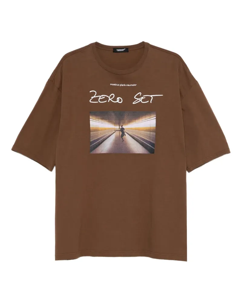Undercover T-Shirt mit grafischem Print - Braun Braun