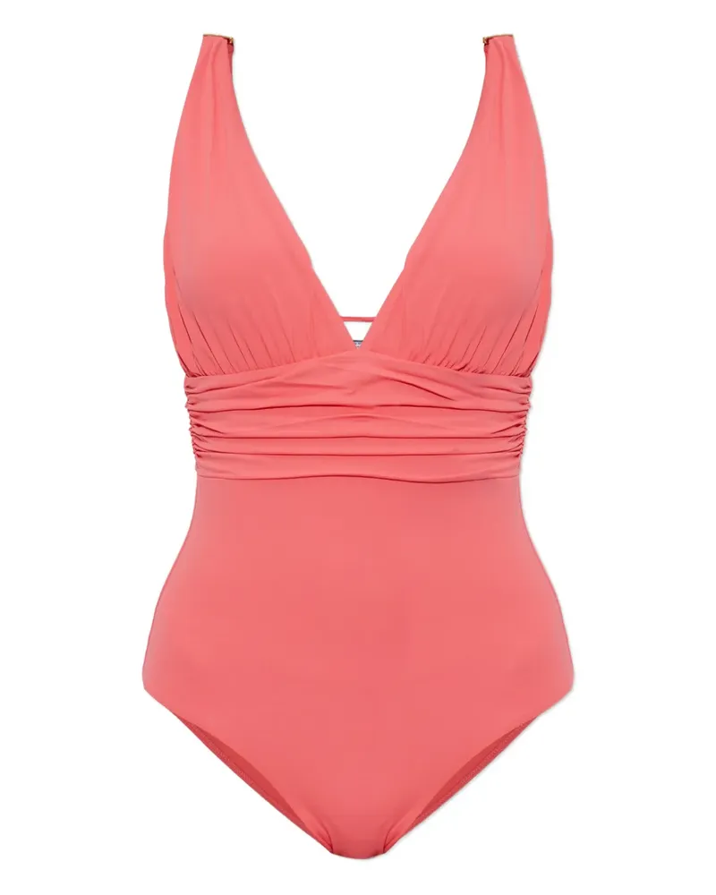 Melissa Odabash Panarea Badeanzug mit gerafftem Detail - Rosa Rosa