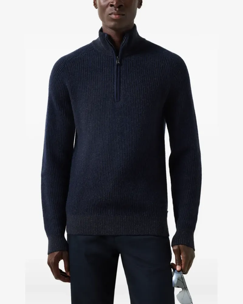 Bogner Dwayne Pullover aus Rippstrick - Blau Blau